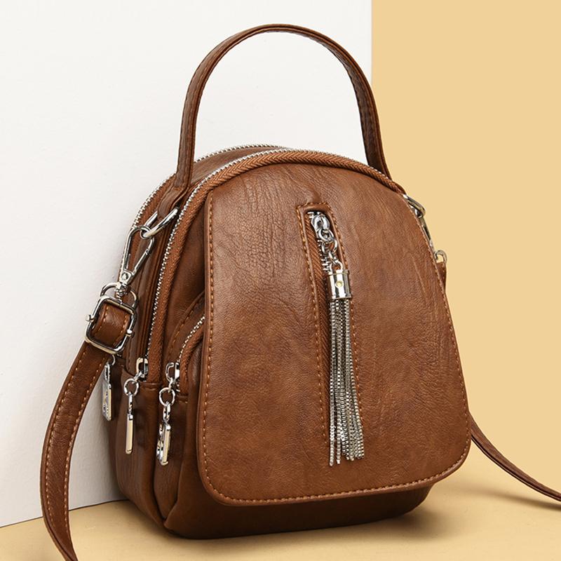 

Luxury Handbags Women Bags Designer Multi-pocket Casual Tote Bags Fashion Crossbody for Women 2021 New Leather Shoulder Bag, Black