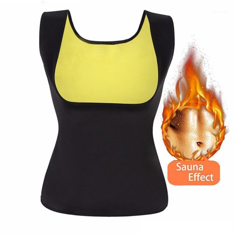 

Sauna Sweat Vest Waist Trainer Women Body Slimming Trimmer Corset Workout Thermo Push Up Yoga Shirts Sauna Effect Fitness Vest1, Black