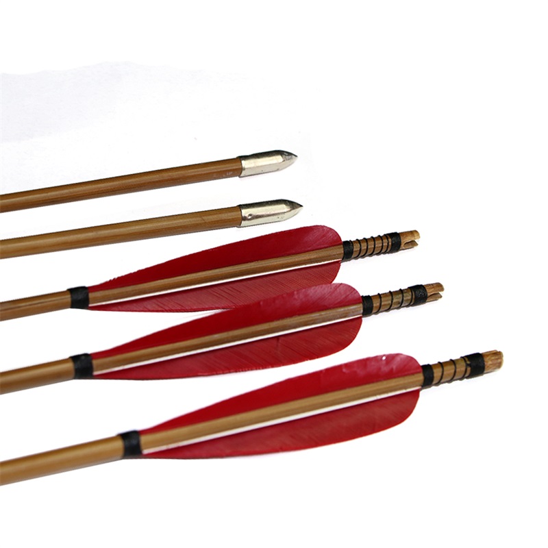 

Red turkey feather for Long bow Recurve Bow Archery Hunting Shooting