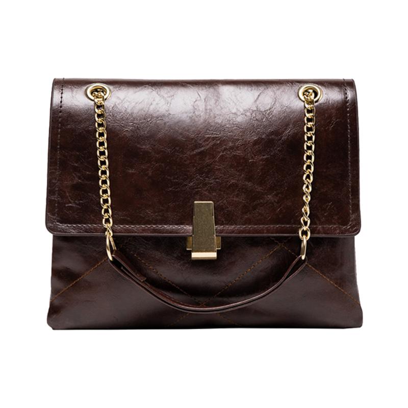 

Youth Ladies Simple Versatile Bag Fashion Crossbody Bag Women Leather Solid Handbag Trunk Square Big Capacity Tote, Black