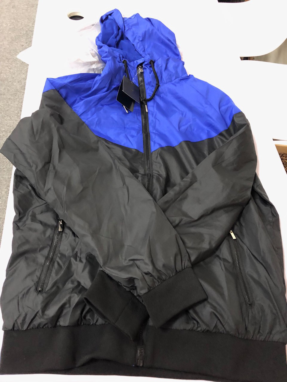 

Mens Brand Jackets 2019 Spring New Clothes Fashion Colorblock Jacket Casual Zipper Windbreaker Inter Club Sports Football Hoodies, Gray