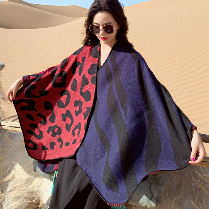 

Scarves Royalmaybe Travel Po Cloak With Shawl Scarf Dual-use Female Autumn And Winter Thick Warmth Big