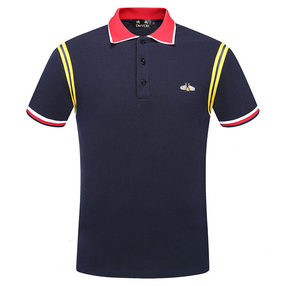 

New Luxury Designer Men Polo Summer Shirt Cotton Short Sleeve Shirts Jerseys Clothing Dy677031 Uq3k, Black