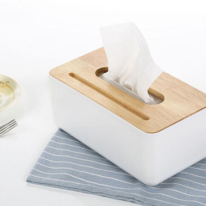 

Nordic Style Decoration Tools Household Supplies Plastic Tissue Box Paper Towel Tissue Case Holder Home Table Decor Organizer