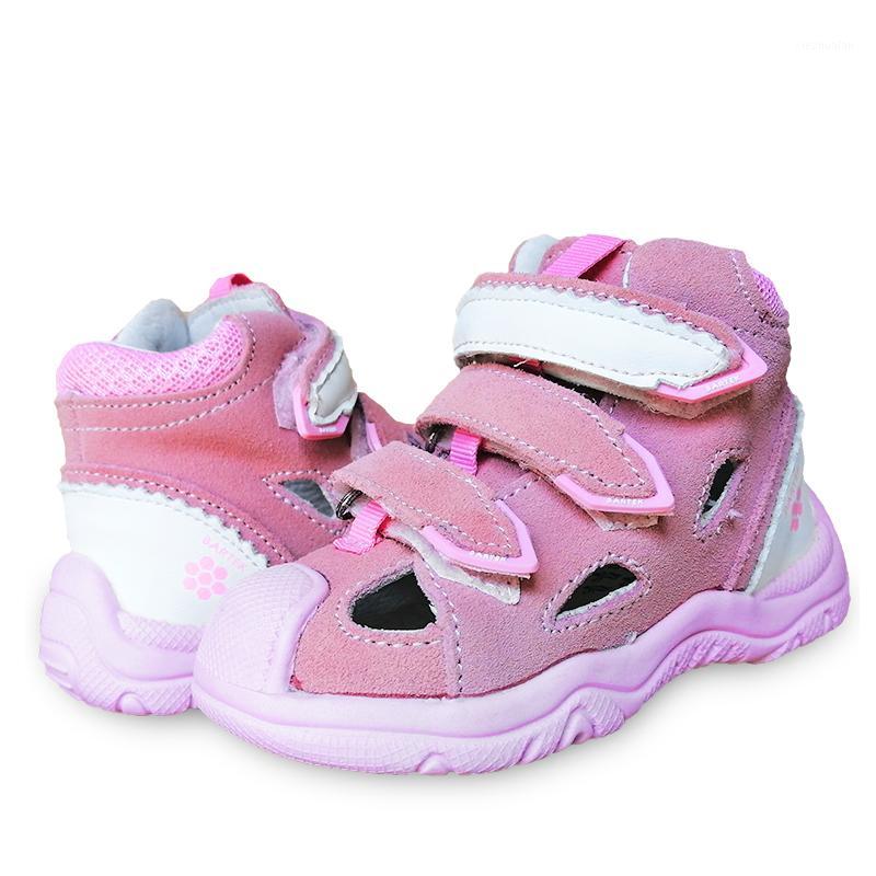 

NEW 1pair Kids back hard Orthopedic Shoes Children arch support summer Genuine Leather Sandals, Gir/Boy Baby Child Sandals1, Pink