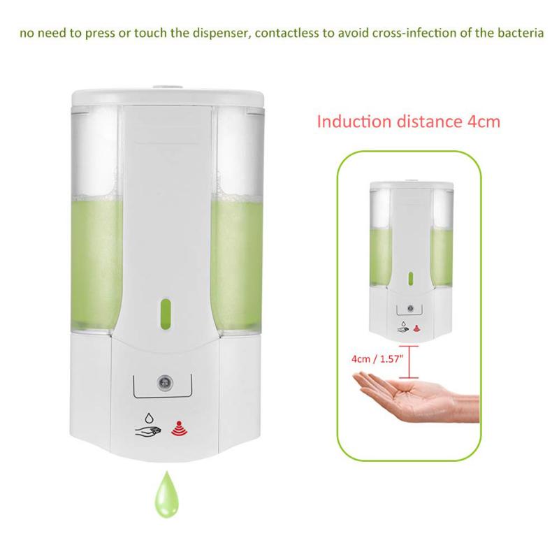 

Automatic Liquid Soap Dispenser Wall Mounted Smart Sensor Hand Washing Container Shampoo Lotion Shower Foam Bottles Bathroom