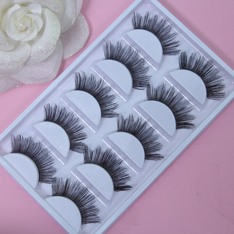 

Natural Long False Eyelashes 3D False Eyelashes 3D Lashes 5 Pairs Thick Hot Sale