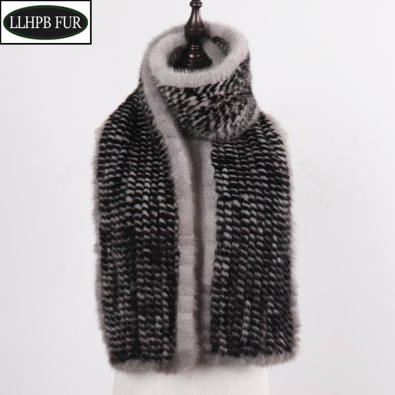 

Scarves Winter Natural Scarf Shawl Women Quality Knitted 100% Genuine Lady Warm Real Muffler1