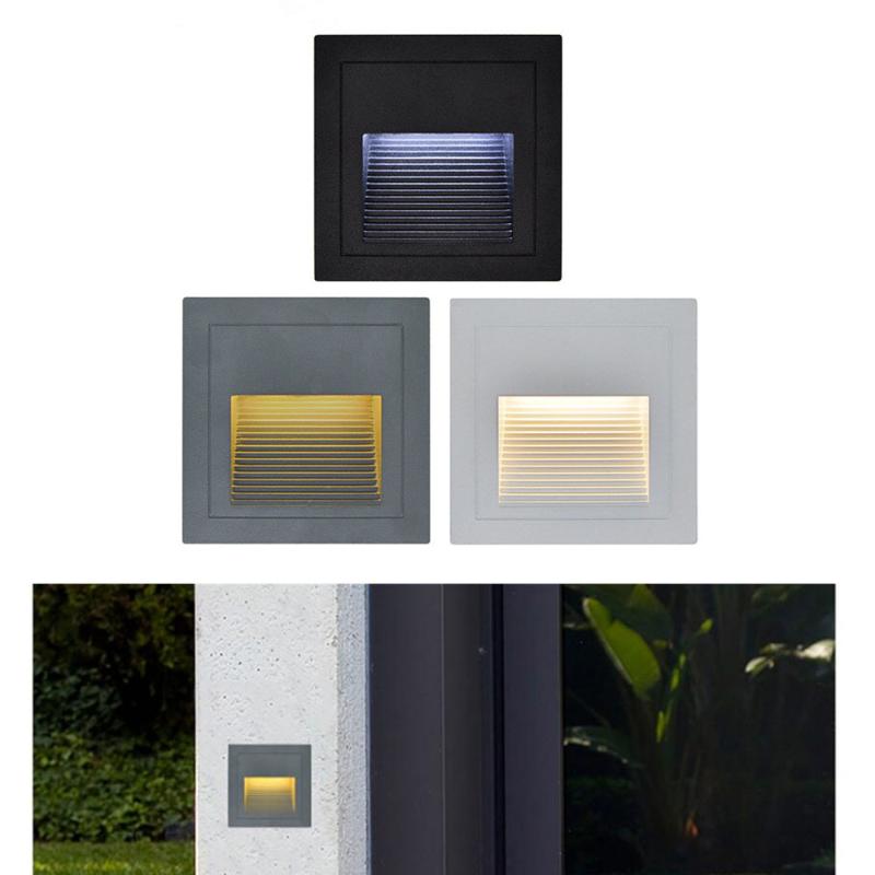 

Led step Stair Lights Waterproof Wall Lamps 3W Led Floor Night Lighting for Channel Step Stairway 86 mounting Box Cool/warm Whit