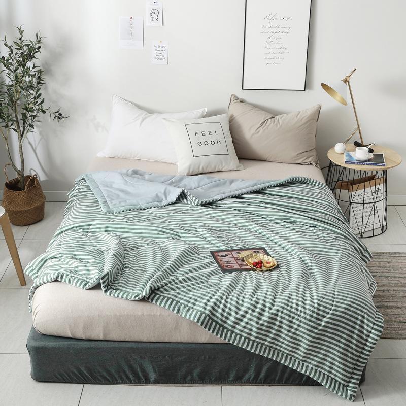 

Comforters & Sets 39Cotton Summer Sleeper Bed Quilts For Kids Breathable Bedspreads And Thin Blankets Queen  Size, Cream jade
