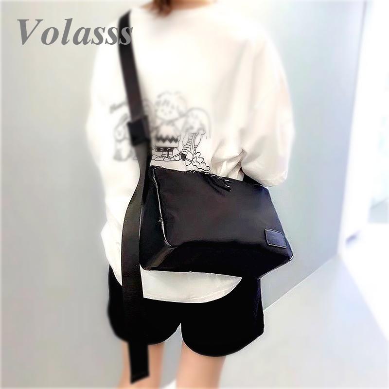 

Volasss Women Messenger Shoulder Crossbody Bags For Female Black Fashion Texture Underarm Bag Ladies Bolso Mujer Sac Main Femme