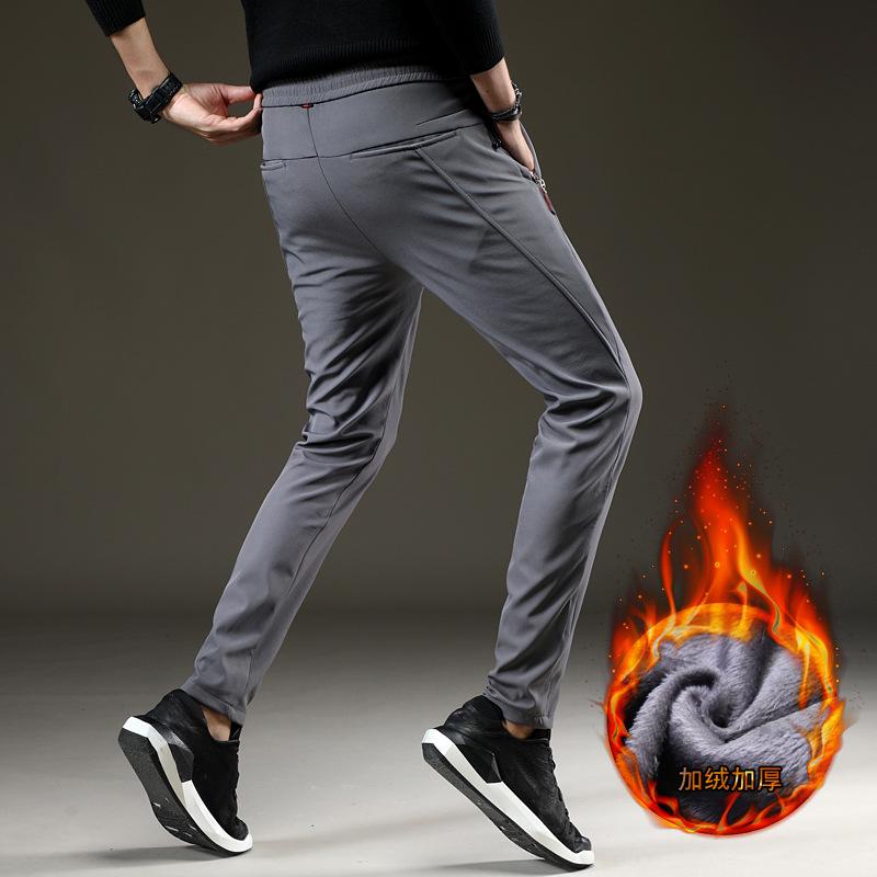 

Men's Winter Pants Men Loose Stretch Sweatpants Thicker Joggers Male Trousers Male Plus Size Fleece Lining Pants undefined, 918a black