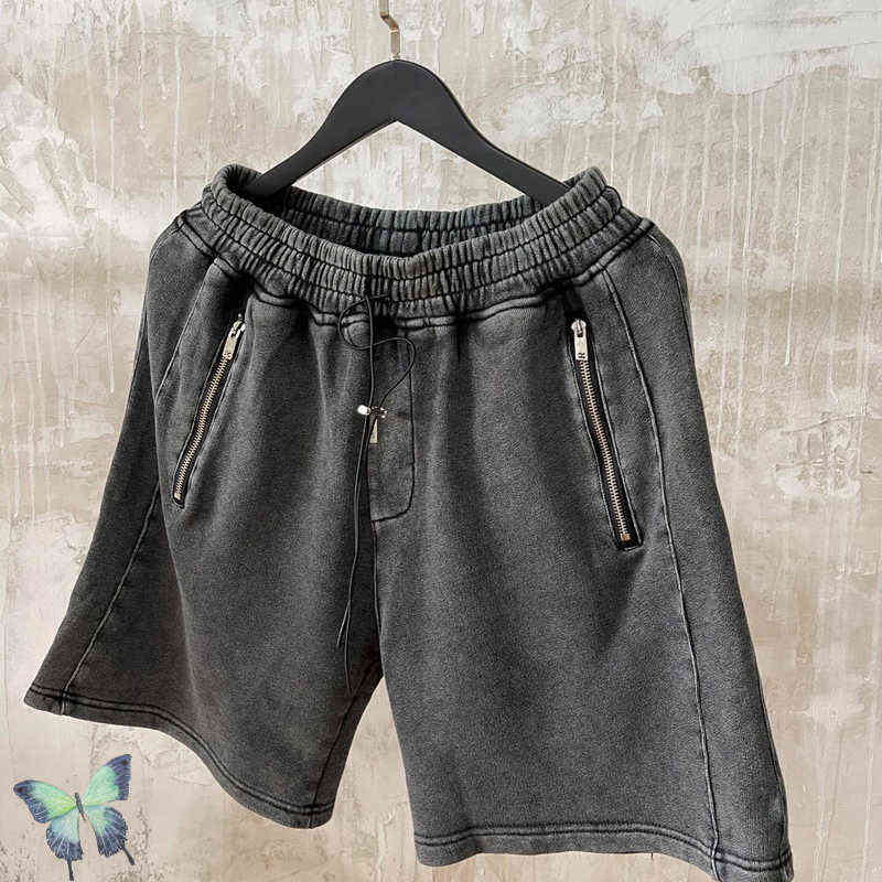 

Represent Solid Shorts Men Women Heavy Fabric Vintage Short Pants Represent Terry Shorts Zipper Pocket Breeches G220303