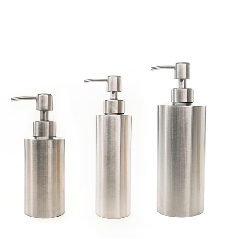 

Liquid Soap Dispenser Kitchen Bathroom Lotion Pump Bottle Sink Detergent Shampoo Dispenser Stainless Steel 250ml 350ml 550ml