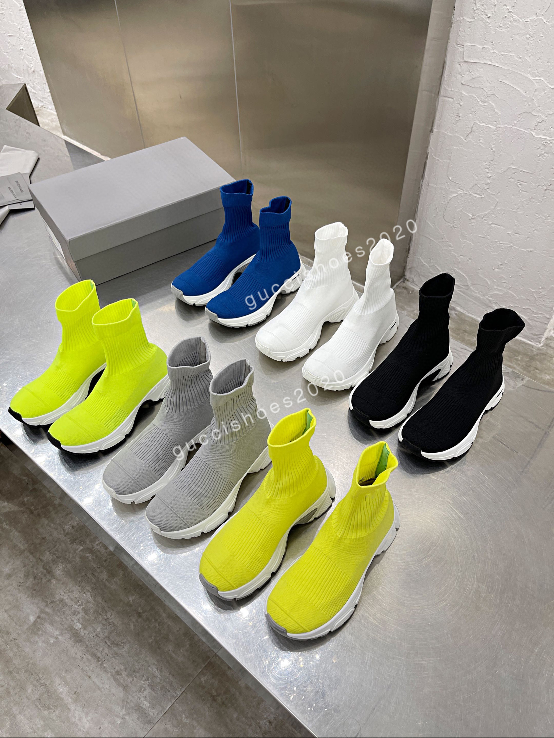 

Top Quality Designer Boots Socks Shoes Casual Paris Rainbow Fashion Sock Women Men The Hacker Project Hight Increasing Old Dad Trainers Sneakers, 01