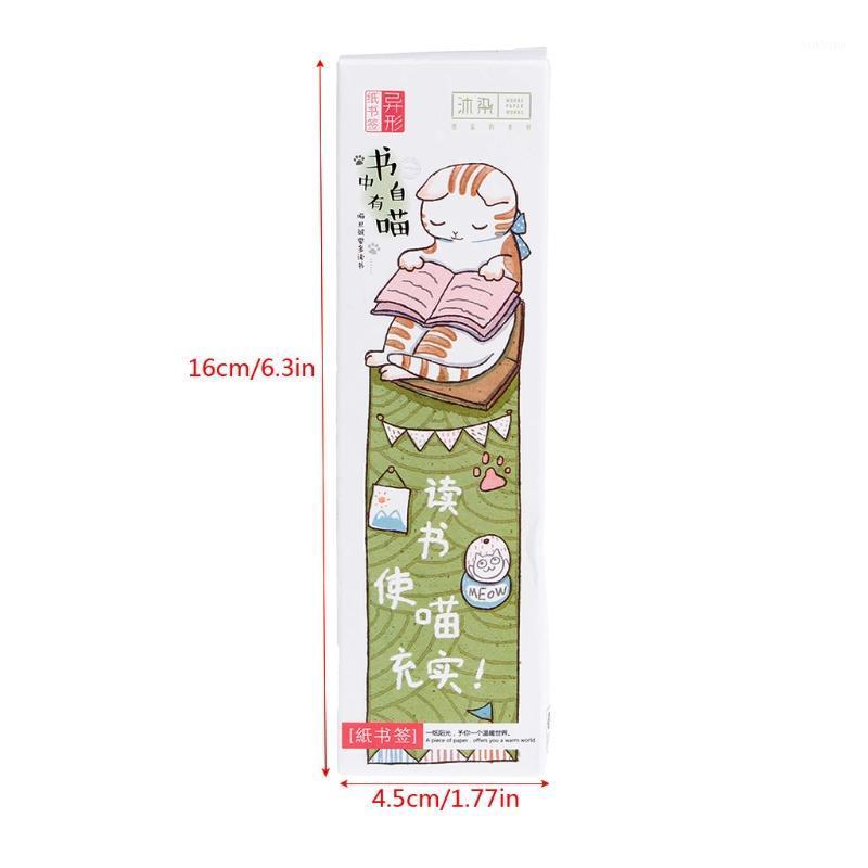

30Pcs Cartoon Cat Kitten Paper Bookmark Note Memo Stationery Souvenir Collection1
