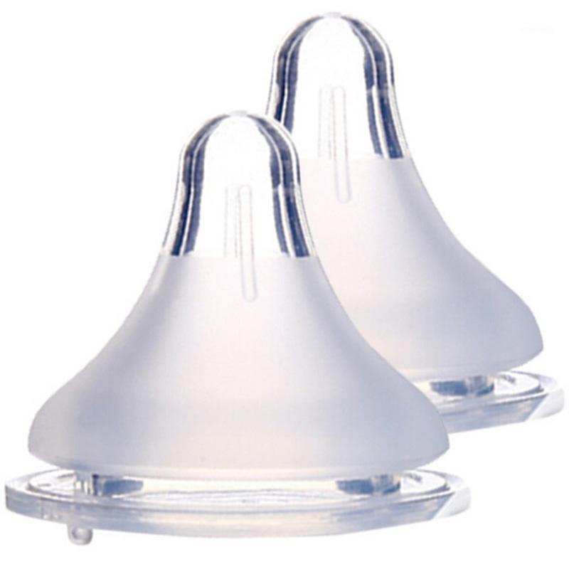 

Silicone Wide Mouth Baby Infant Kid Teether Care Milk Feeding Bottle Pacifier Teat Breast Nipple Round Cross Hole S M L1