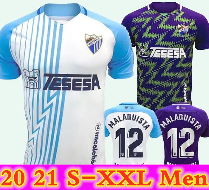 

2020 2021 Malaga CF Soccer Jerseys MALAGUISTA CRISTIAN JAIRO CHAVARRIA DANI BARRIO Y. RAHMANI Custom 20 21 Home Away Football Shirts, Black