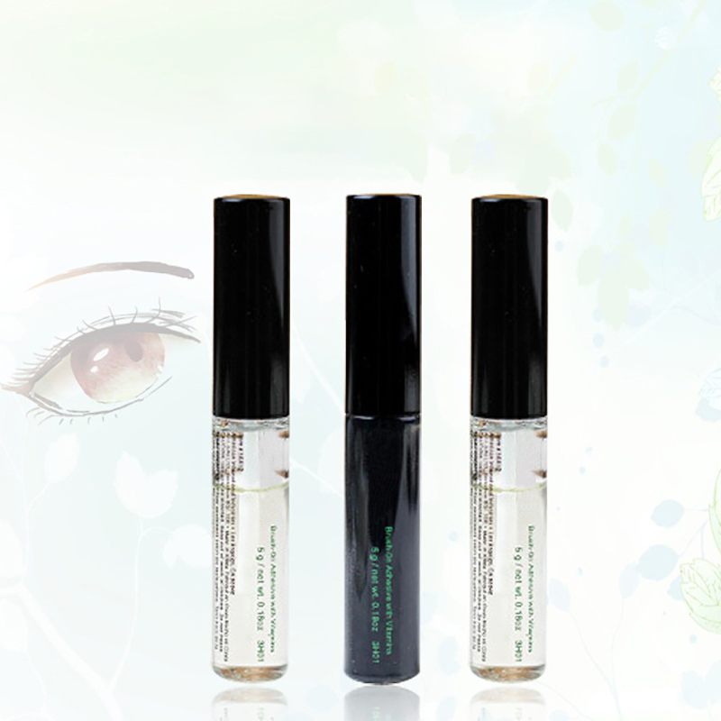 

New arrival Eyelash Adhesives Eye Lash Glue brush-on Adhesives vitamins white/clear/black/ 5g New Packaging Makeup Tools