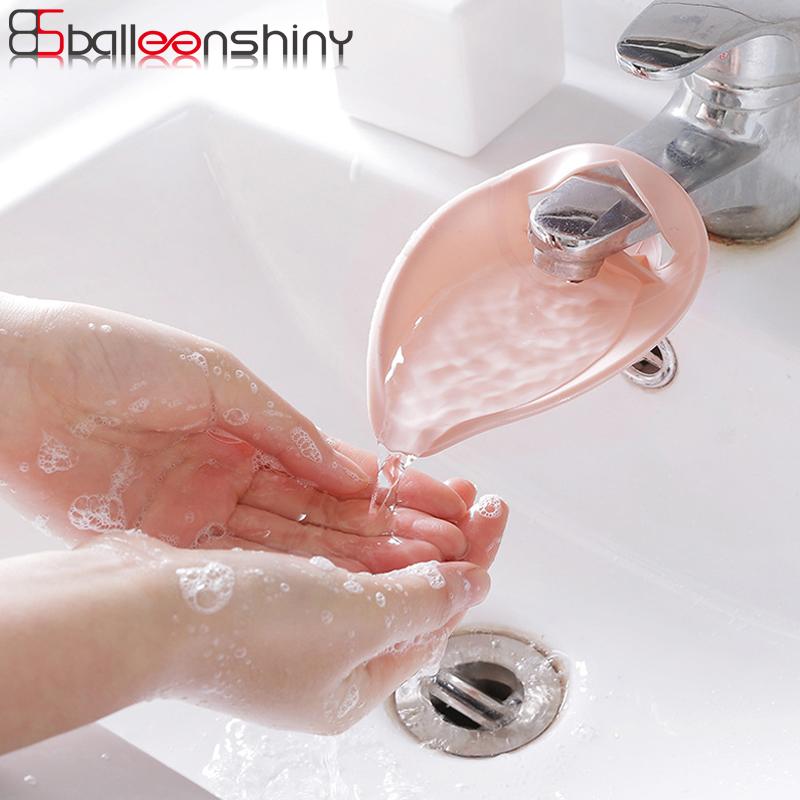 

BalleenShiny PP Sink Faucet Tap Extender Nordic Style Bathroom Kitchen For Kids Guiding Washing Hands Sink Handle Extension