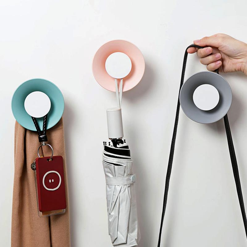 

Creative Clothes Hook Decor Horn Key Hat Clothes Hook Household Free Nail Storage Horn Shaped Decorative