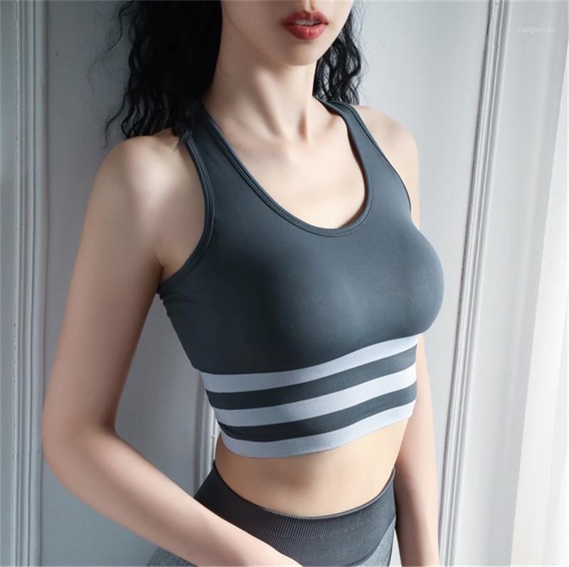 

LISCN Women Solid Cross-back Yoga Sports Bra Female Workout Gym Push Up Yoga Bra Running -proof Quick-drying Fitness Vest1, Red