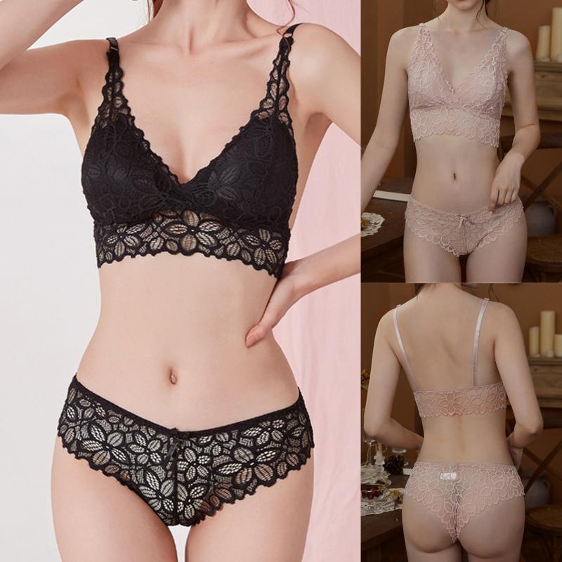 

Fantasias Sexy Lace Lingerie Sexy Hot Erotic Women Sexy-Lingerie Sleepwear Satin Silk Babydoll Lace Up Nightwear Pajamas Set, Pink