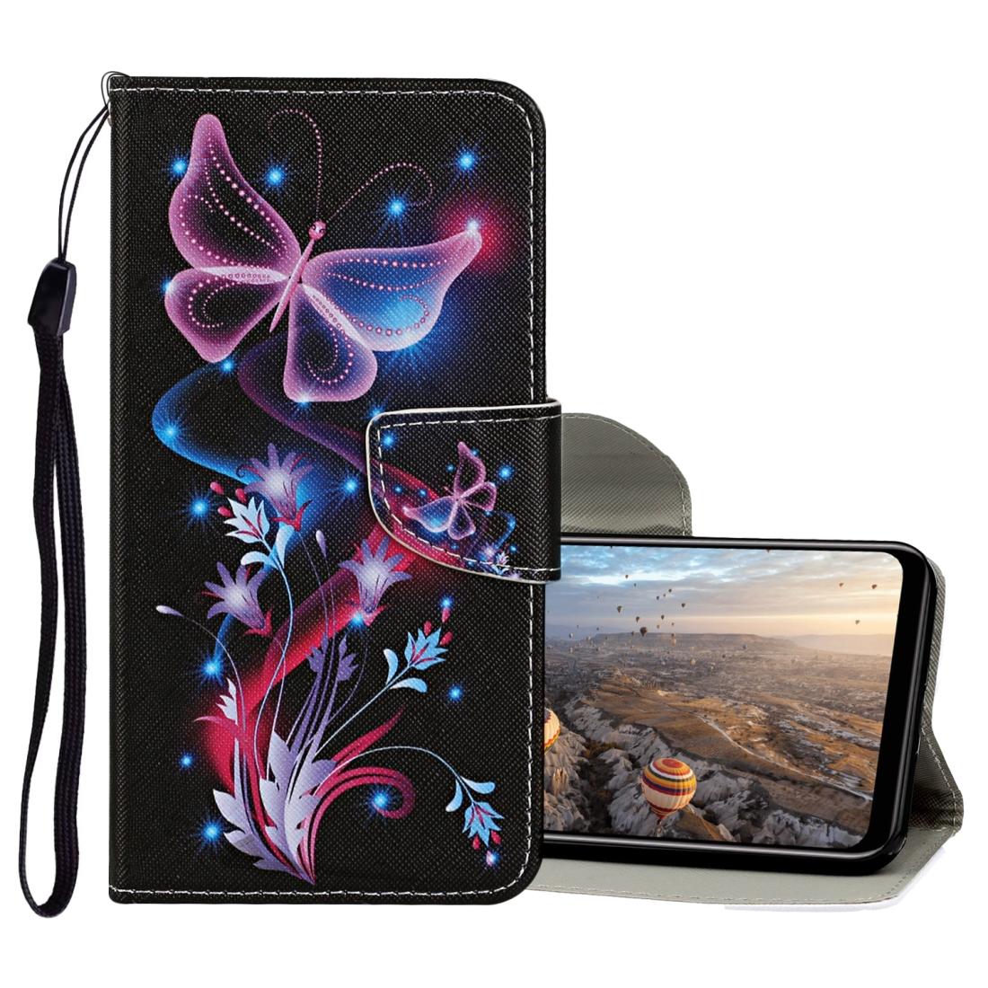 

For Huawei P30 Lite Colored Drawing Pattern Horizontal Flip Leather Case with Holder Card Slots Wallet