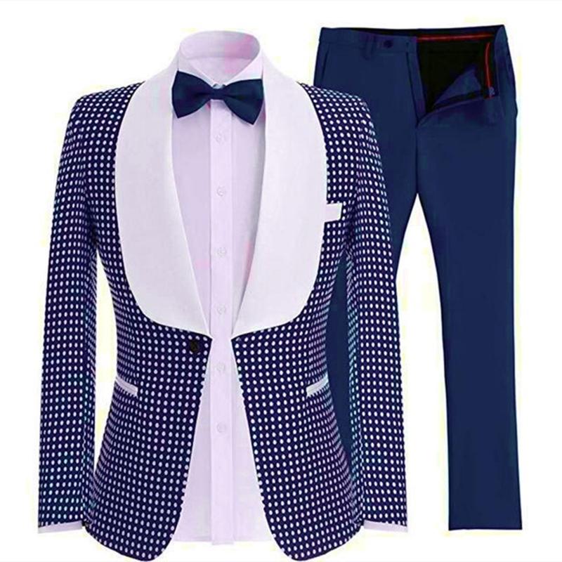

Handsome Groomsmen Shawl Lapel Groom Tuxedos Wedding Dress Men Suits Blazer Prom Dinner (Jacket+Pants+Tie) K232, Same as image