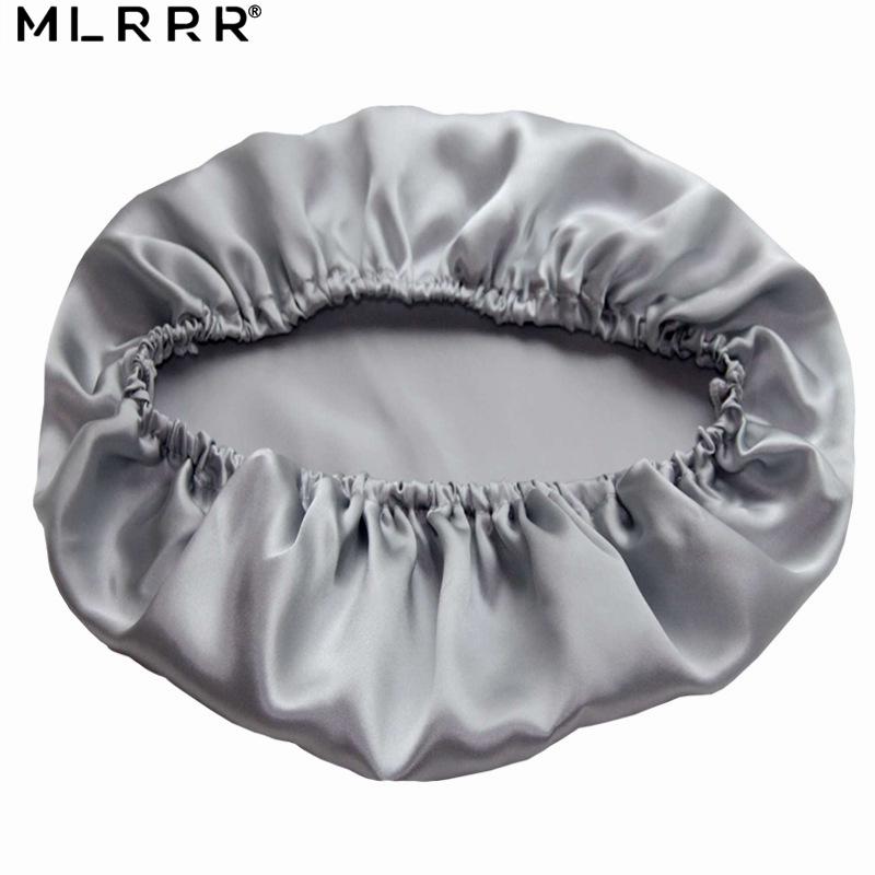 

MLRRR 100% Silk Hair Headwear Nightcap Multicolor, Black