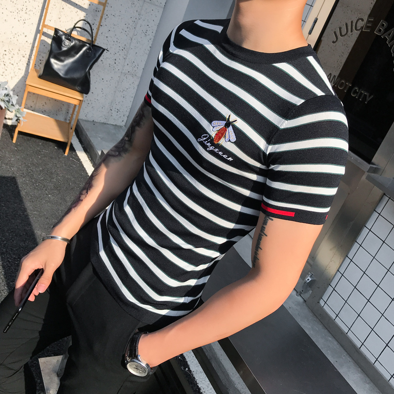 

2020 Around Knitting Necks, with Men's Knitted Shirt C045, Black