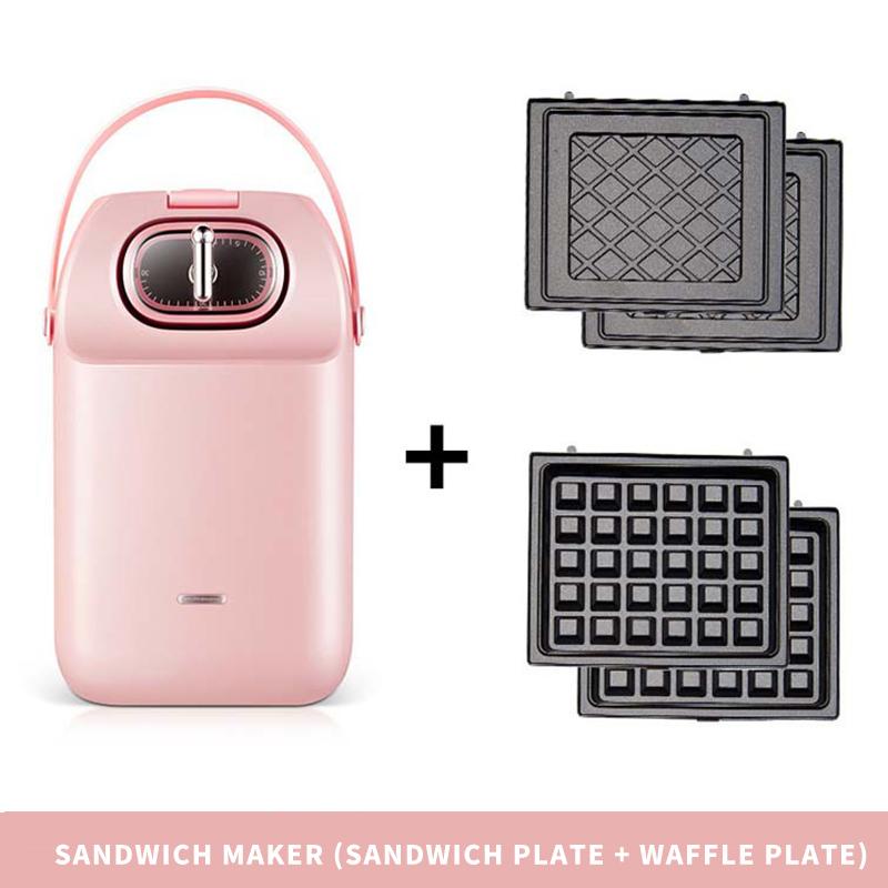 

Mini Electric Waffles Maker Multifunctional Simple Light Breakfast Machine 220V Home Mini Press Egg Toaster Sandwich Maker