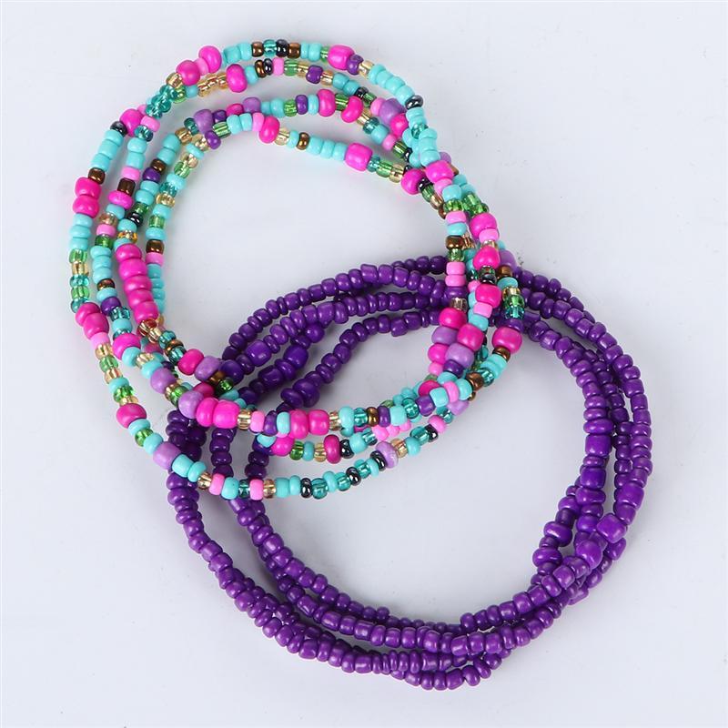 

Waist Chains Handmade Beach Bead Belly Decorative Waist Chains Bikini Jewelries for Woman (Number 3 Set