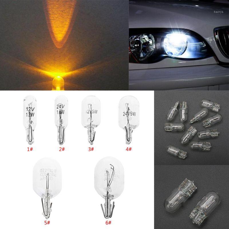 

10Pcs/2Pcs T5/T20 1.2w/5W/21w White Color 194 501 Bulb Side Wedges Car Light Source Instrument Lamp New1