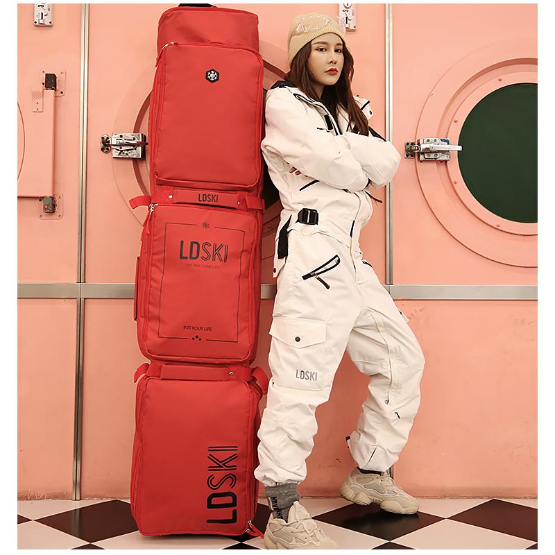 

152cm 162cm 172cm Red Waterproof Snowboard Bag Adjustable Durable Skiing Snowboard Bags Christmas Gift, Burgundy