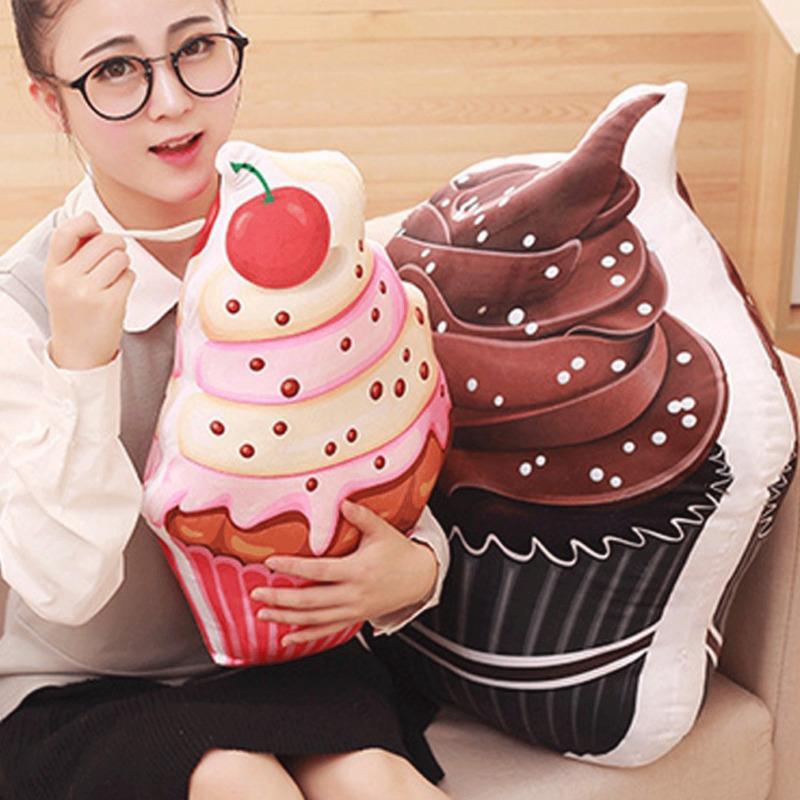 

Creative 3D Simulation Ice Cream Cake Sofa Pillow Cushion Plush Stuffed Soft Toy Sofa Pillow Cushion Plush Stuffed Soft