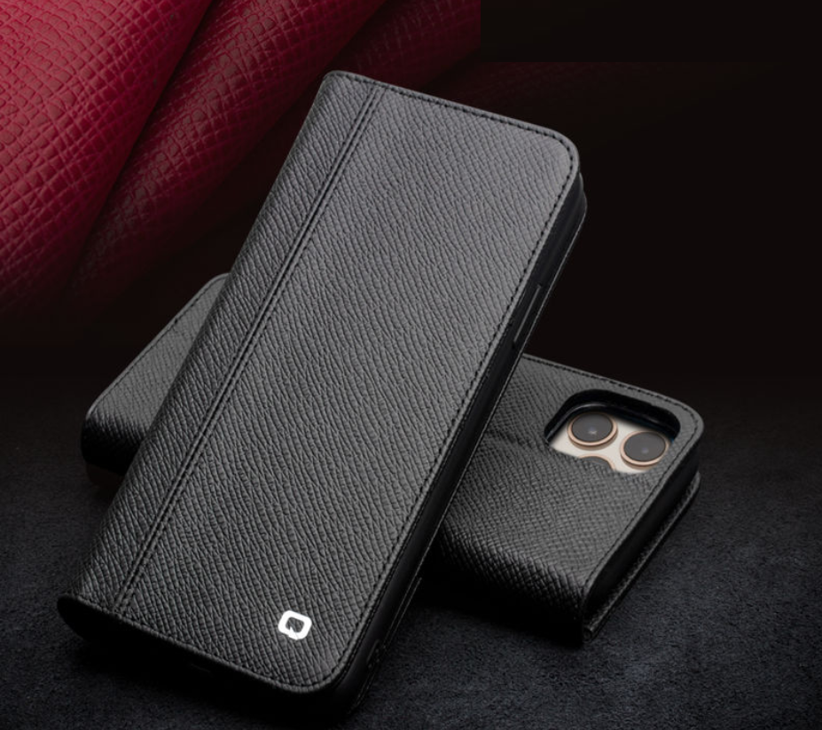

Fashion handmade leather cell phone holster, apply to the iPhone 11 pro max, Black