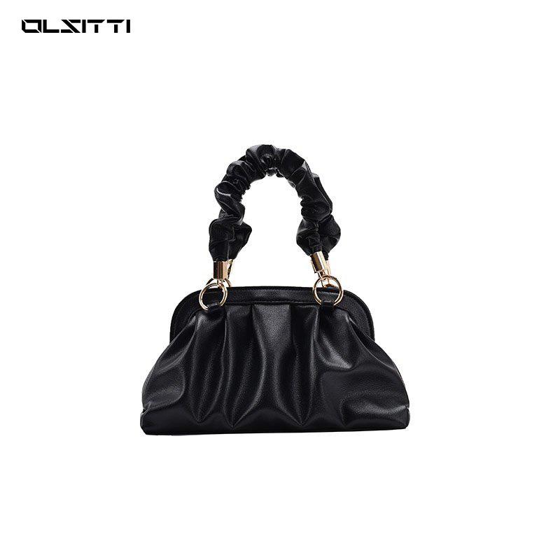 

OLSITTI New Classic Fashion Luxury PU Leather Shoulder Bags for Women 2021 New Designer Ladies Crossbody Female Stylish Handbags, Black