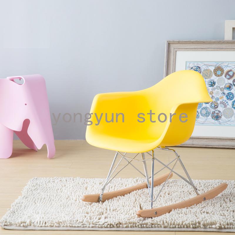 

Children Chair Kids rocking chair baby rocker leisure Children's room plastic fashion Popular minimalist modern balcony chairs