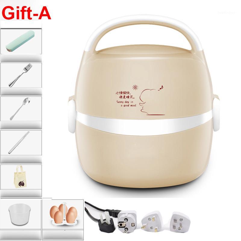 

1.3L Multifunctional 220V Rice Cooker Electric Portable Lunch Box Heater With Tableware/Portable Bag/Measuring Cup/Egg Rack1
