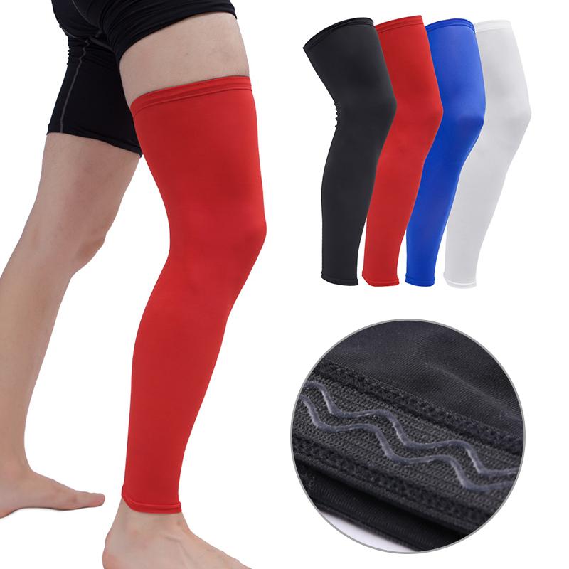 

1pc Sports Knee Pads Support Breathable Outdoor Cycling Leg Sleeve Basketball Leg Sleeve Knee Protector Brace Strap, White