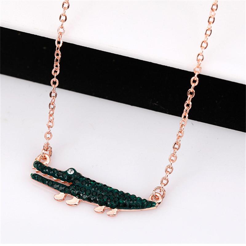 

Japan And South Korea's New Best Selling Ins Simple And Elegant Temperament Girl Green Crocodile Sexy Clavicle Chain1