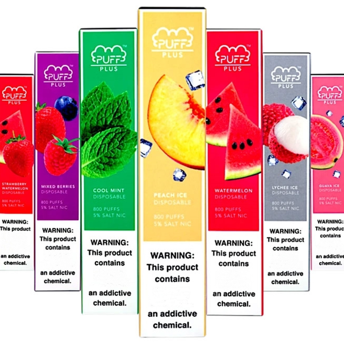 

Puff Bar Plus Disposable Vape Pod Electronic Cigarette 800 Puff Vapor Device 550mAh Battery Kit Prefilled Cartidge E Cigs