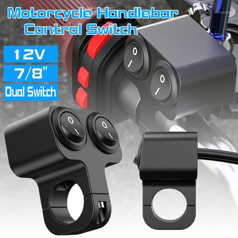 

12V 7/8" Handlebar Control Switch Button Motorcycle Dual Control Headlight Double Flasher Speaker Switch Replacement Accessories1