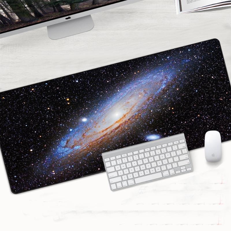 

Space XL Pad Mouse HD Print Universe Abstract Art Computer Gamer Locking Edge Mousepad XXL Keyboard PC Mice Mats Pad for CS GO