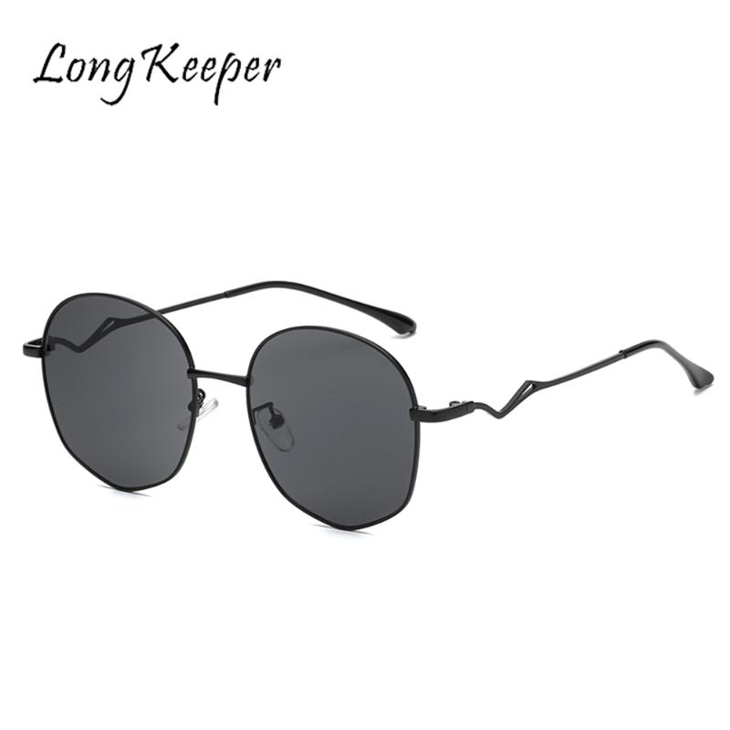 

Sunglasses LongKeeper Irregular Women Brand Designer Alloy Frame Gradient Vintage Sun Glasses Female Eyeglasses Oculos Feminino