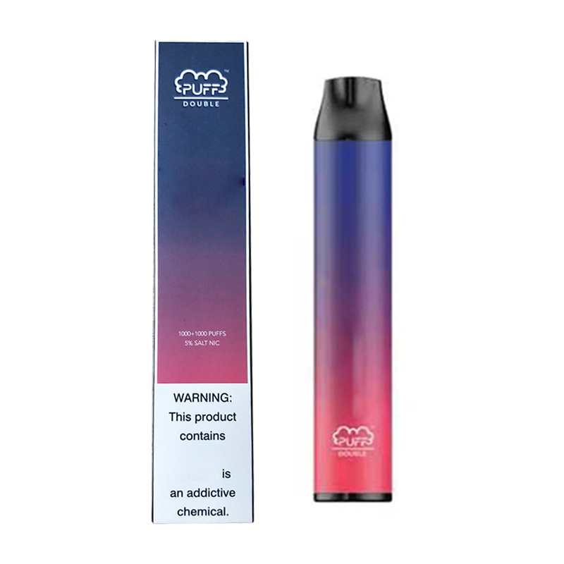 

Puff Bar Double 2 in 1 Disposable Vape Pen 2000 Puffs 900mAh Battery 6ml Cartridges e Cigs Vaporizers Puff Bars Double