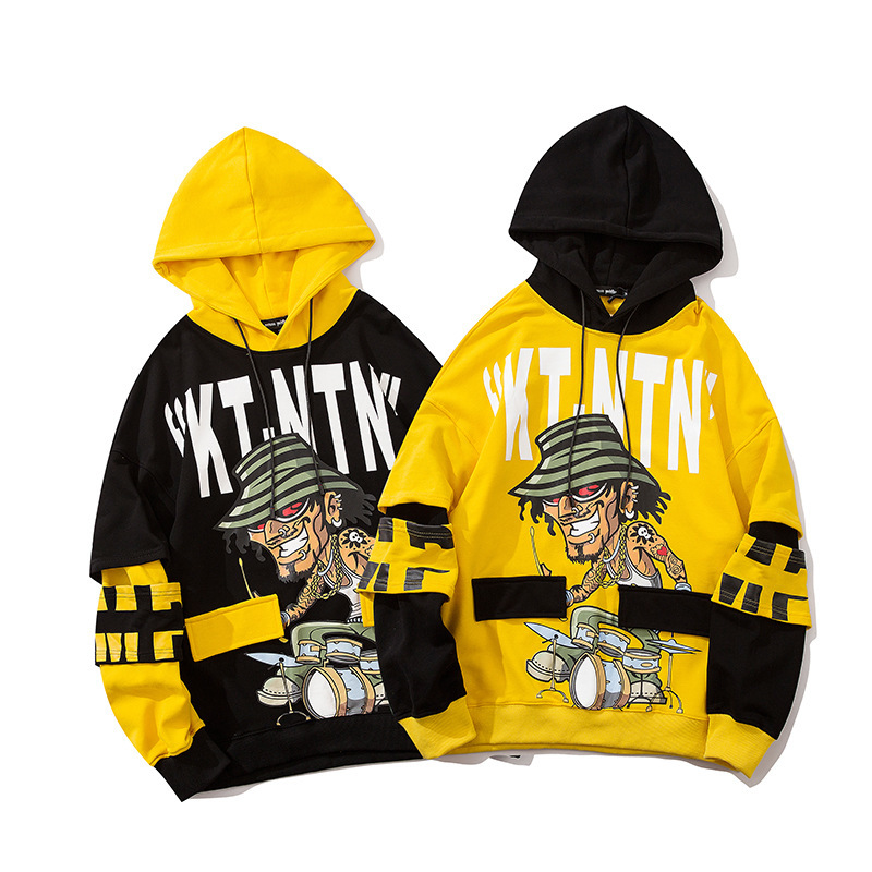 

Autumn/winter 2020 hooded oversize with hoodie harajuku hoodies sweatshirt, Black