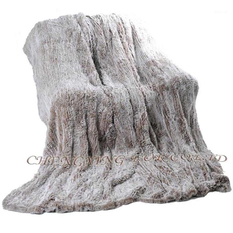 

CX-D-92B Fashionable Europe Knit Blanket Real Rex Fur1