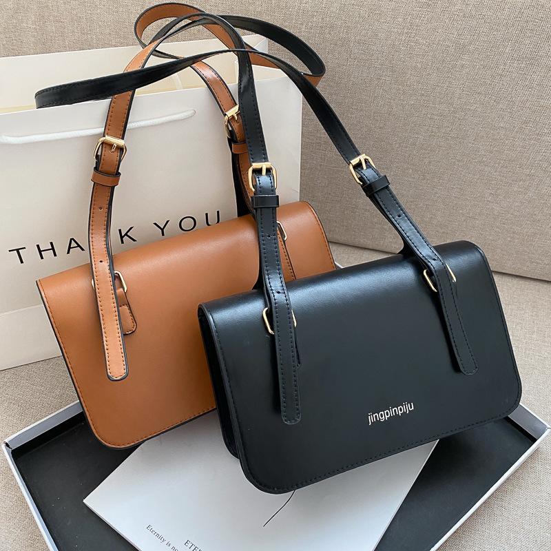 

Fashion foreign trend bag female 2021 online celebrity new tide Korean trend shoulder slung fashion small square bag, Orange